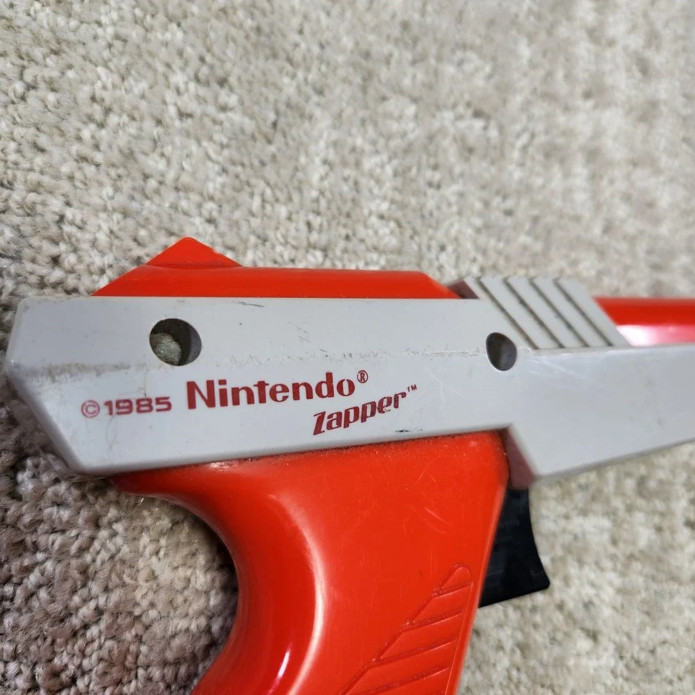Nintendo Zapper NES-005 Orange Light Gun Controller 1985 Authentic OEM Japan